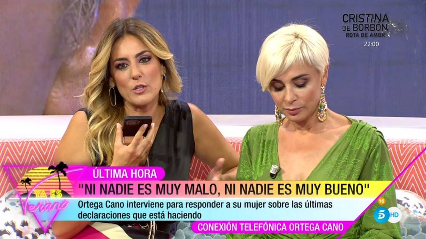 Verónica Dulanto y Ana María Aldón en 'Ya es verano'. (Mediaset España)