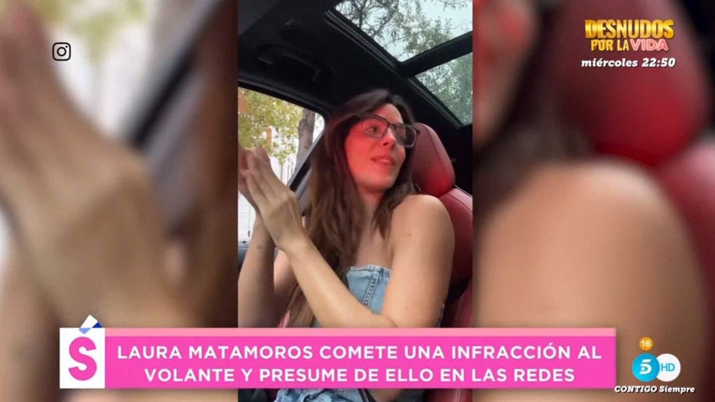 'Socialité' emite un vídeo del Instagram de Laura Matamoros. (Mediaset)