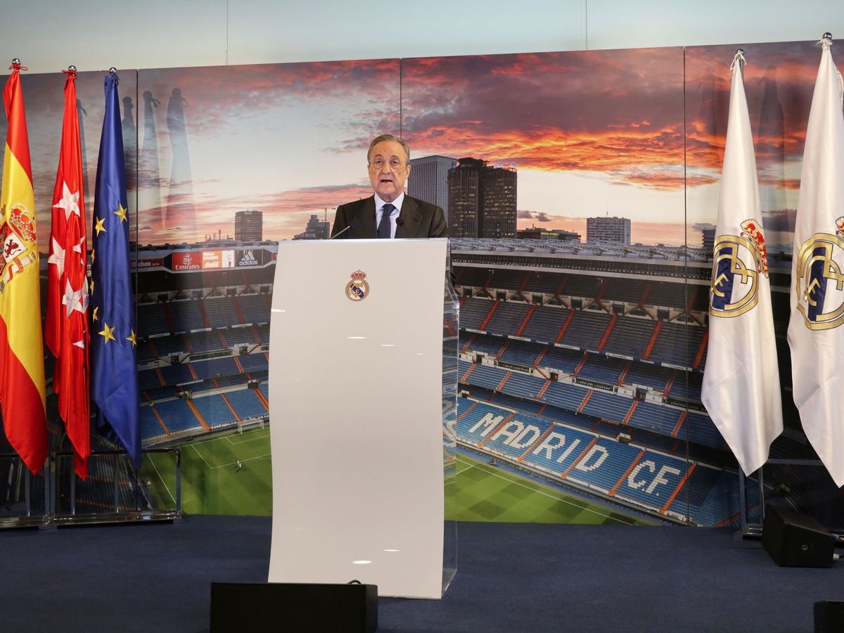 Foto: El presidente de ACS, del Real Madrid y de la Superliga, Florentino Pérez. (EFE)