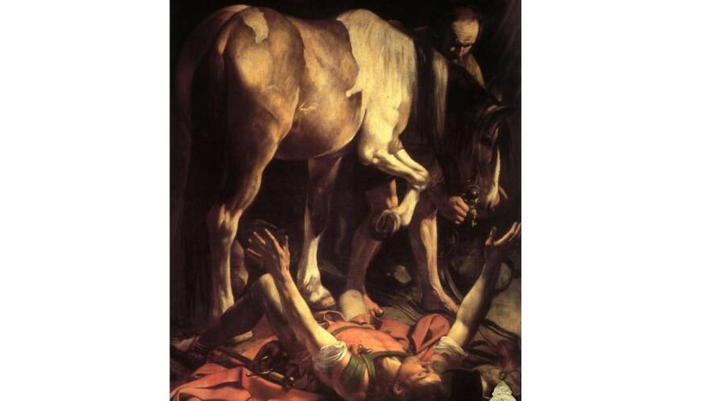 'La Conversión de San Pablo' de Caravaggio (1601), localizado en la Iglesia Santa Maria del Popolo, en Roma