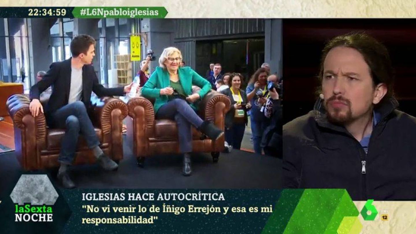 Pablo Iglesias, en 'La Sexta noche'. (Atresmedia).