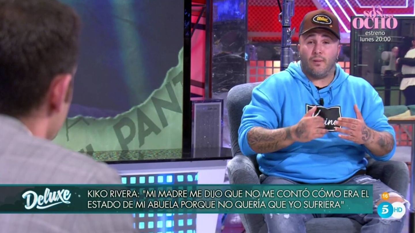 Kiko Rivera contestando a Antonio Rossi. (Telecinco).