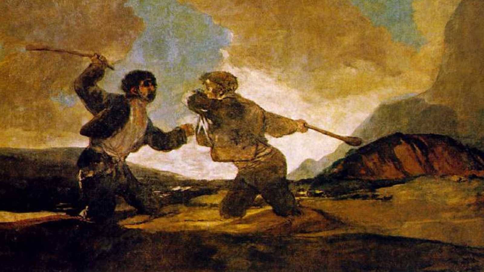 Foto: 'Duelo a garrotazos' de Francisco de Goya.