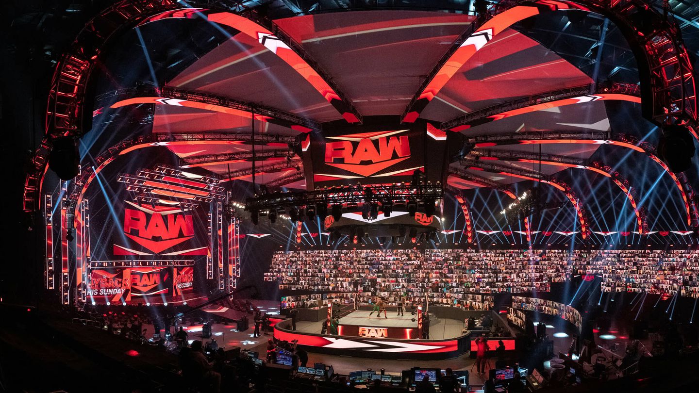 Un evento deportivo de lucha libre organizado por Raw. (Raw)