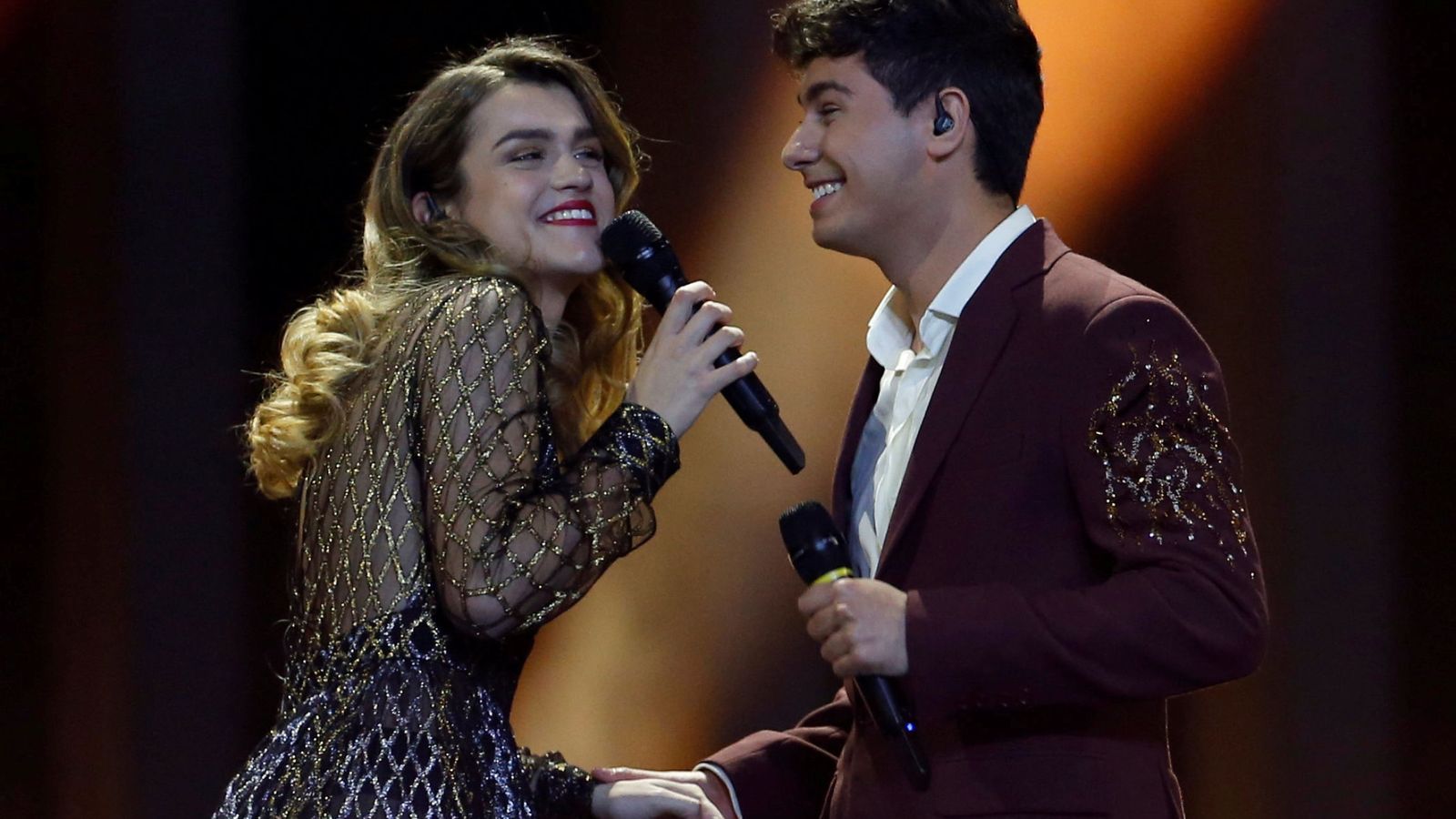 Foto: La expareja en Eurovisión. (Reuters)