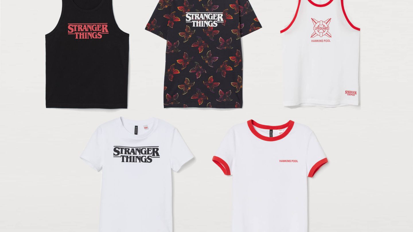 Nuestras camisetas favoritas de 'Stranger Things'. (Cortesía de H&M)