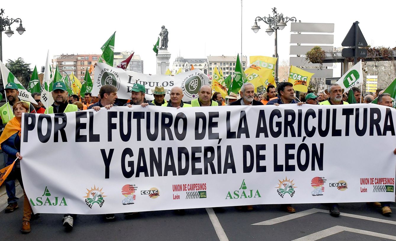 Protestas de agricultores a inicios de año. (EFE)