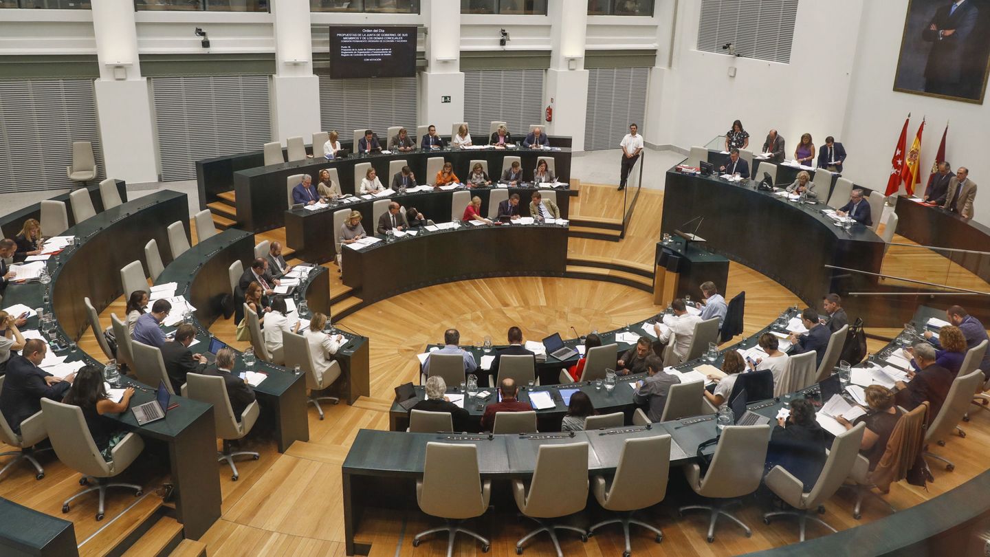 Vista general del pleno del Ayuntamiento de Madrid. (EFE)