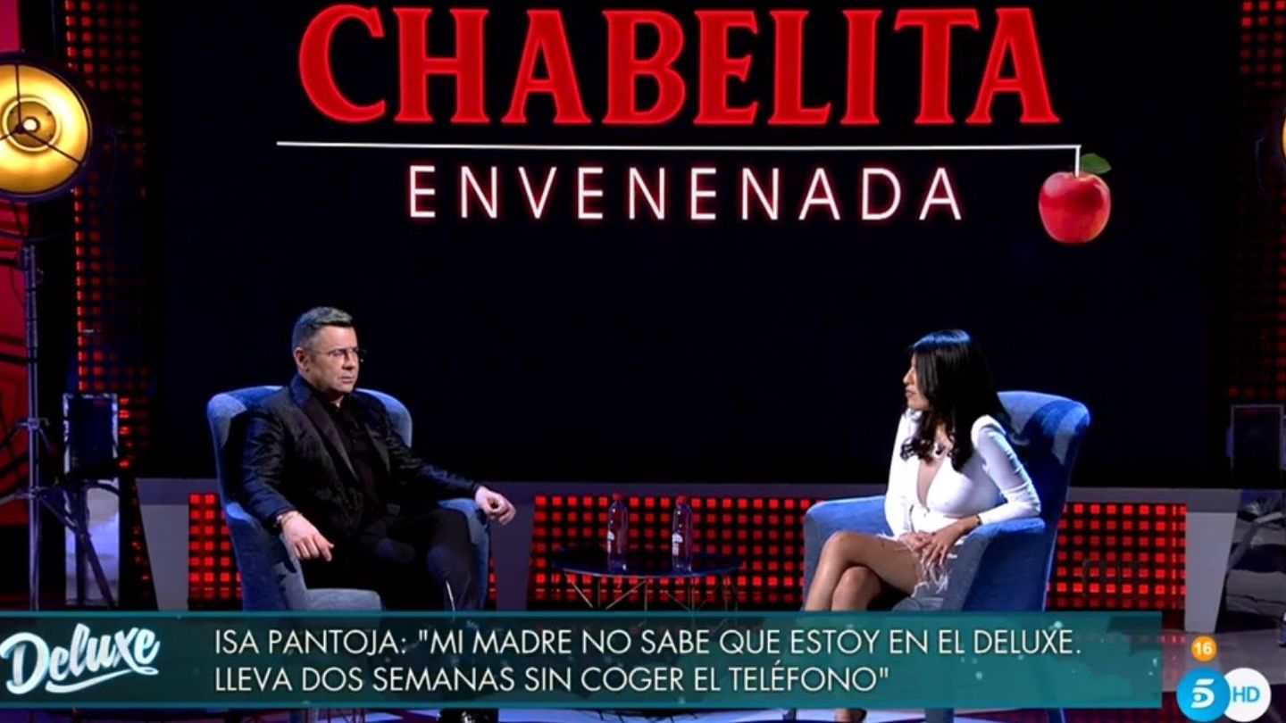 Jorge Javier hablando con Chabelita. (Telecinco).