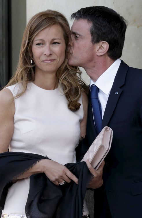 Foto: Manuel Valls y su exmujer, Anne Gravoin. (Reuters)