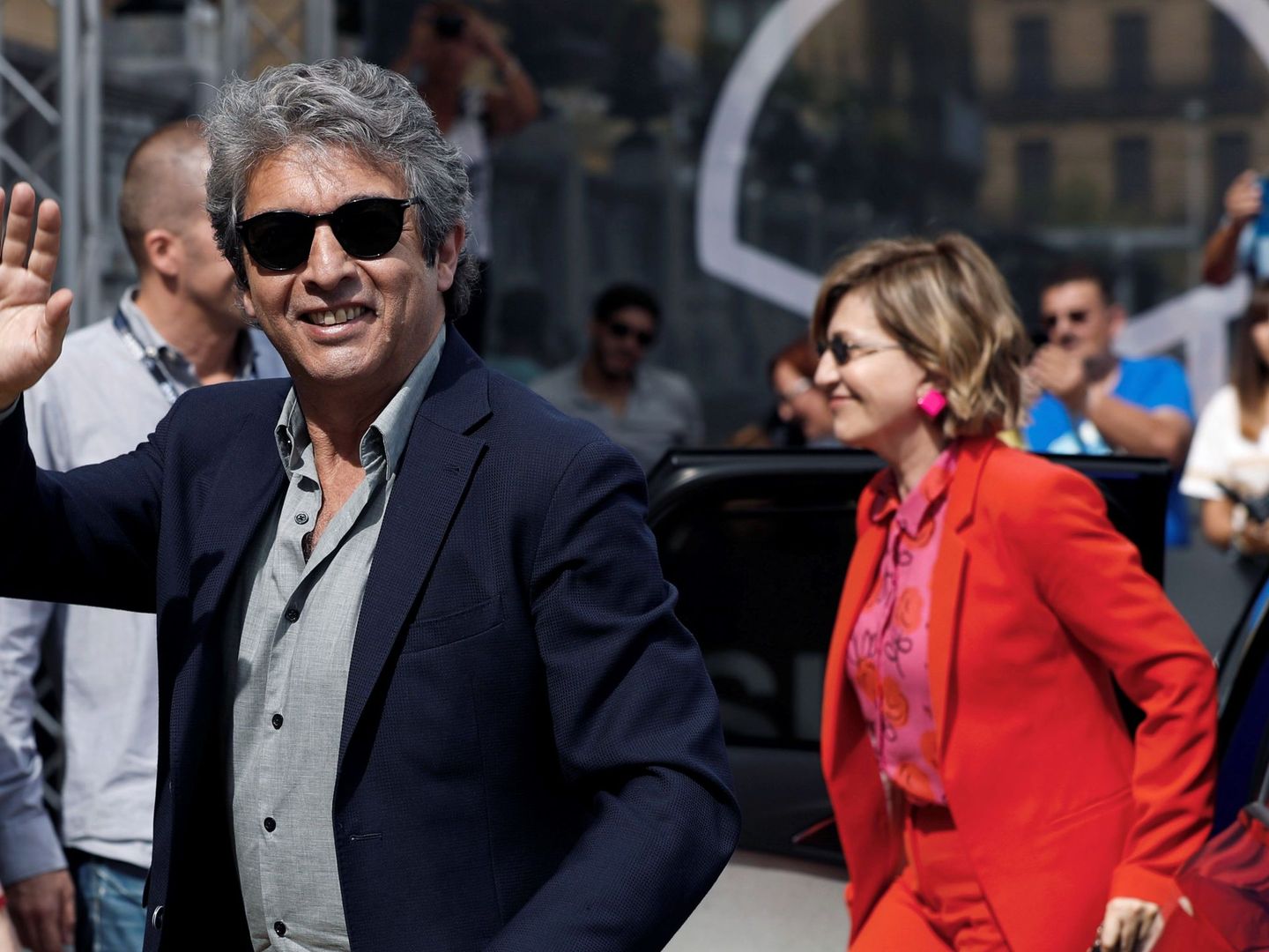 Ricardo Darín y Mercedes Morán a su llegada al Festival de Cine de San Sebastián. (EFE)