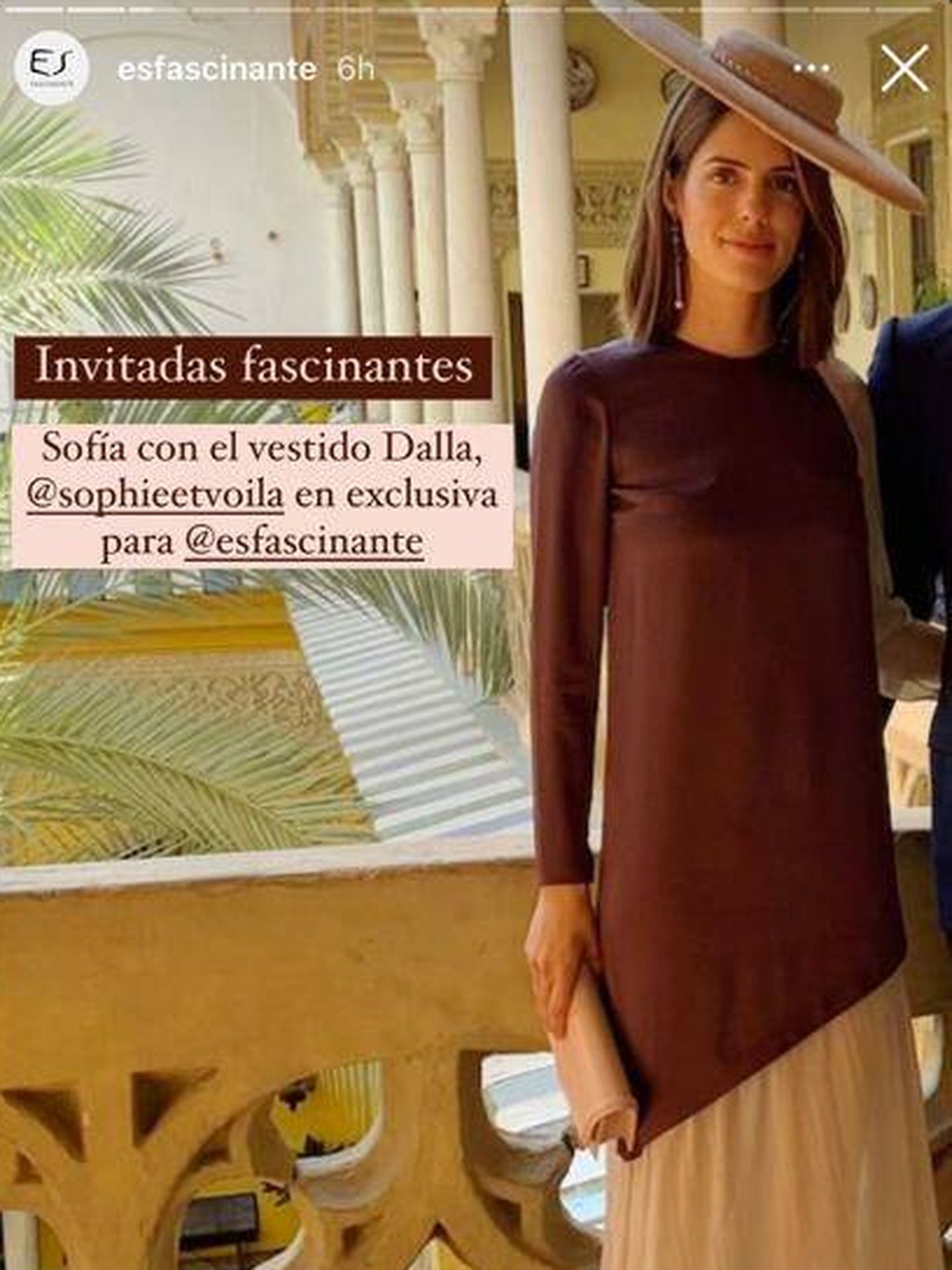 Sofía Palazuelo, vestida de Es Fascinante. (Redes)