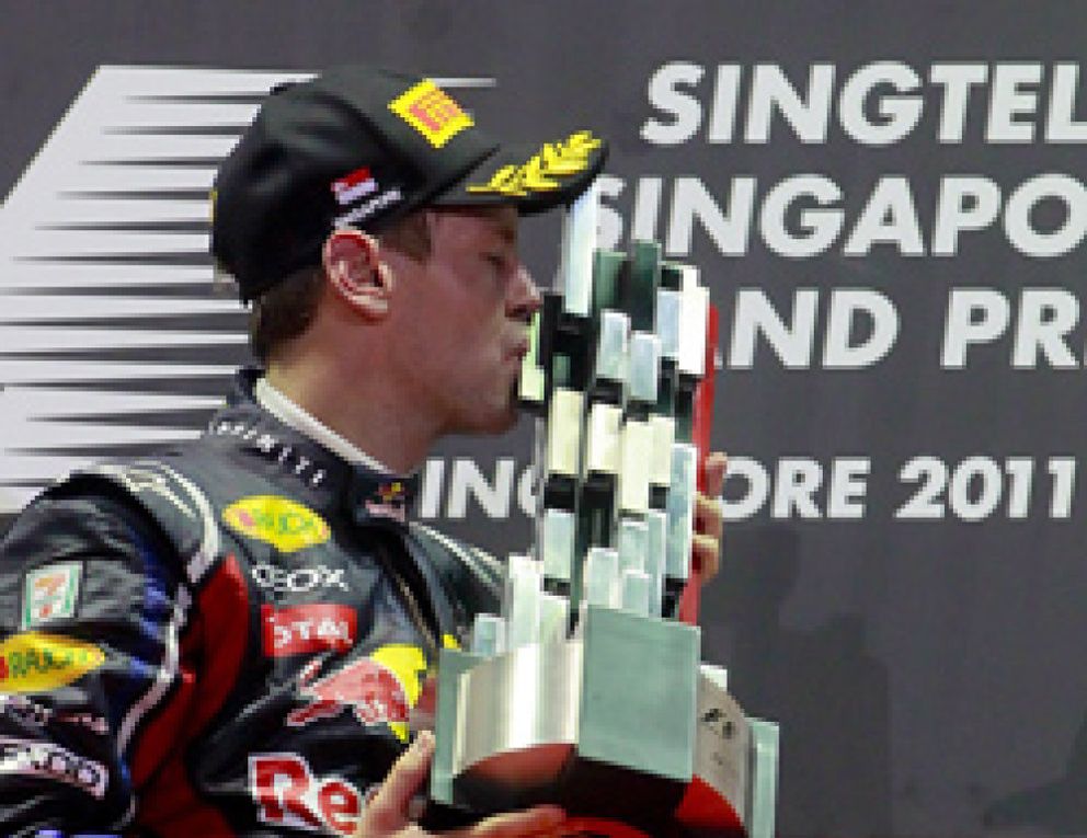 Foto: Vettel, a un punto de ser campeón en Japón: "No debería ser un problema"