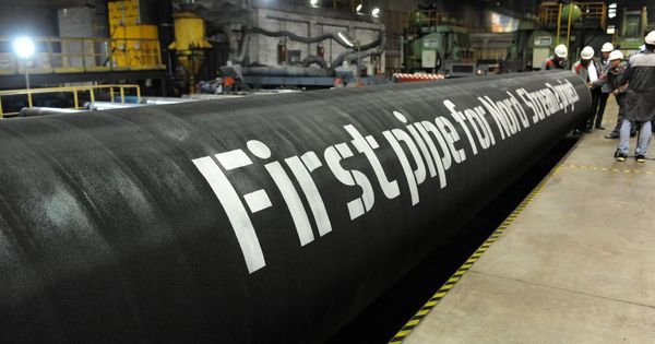 Foto: Las primeras tuberías del Nord Stream 2 en una planta de OMK, en Vyksa, Rusia. (Reuters)