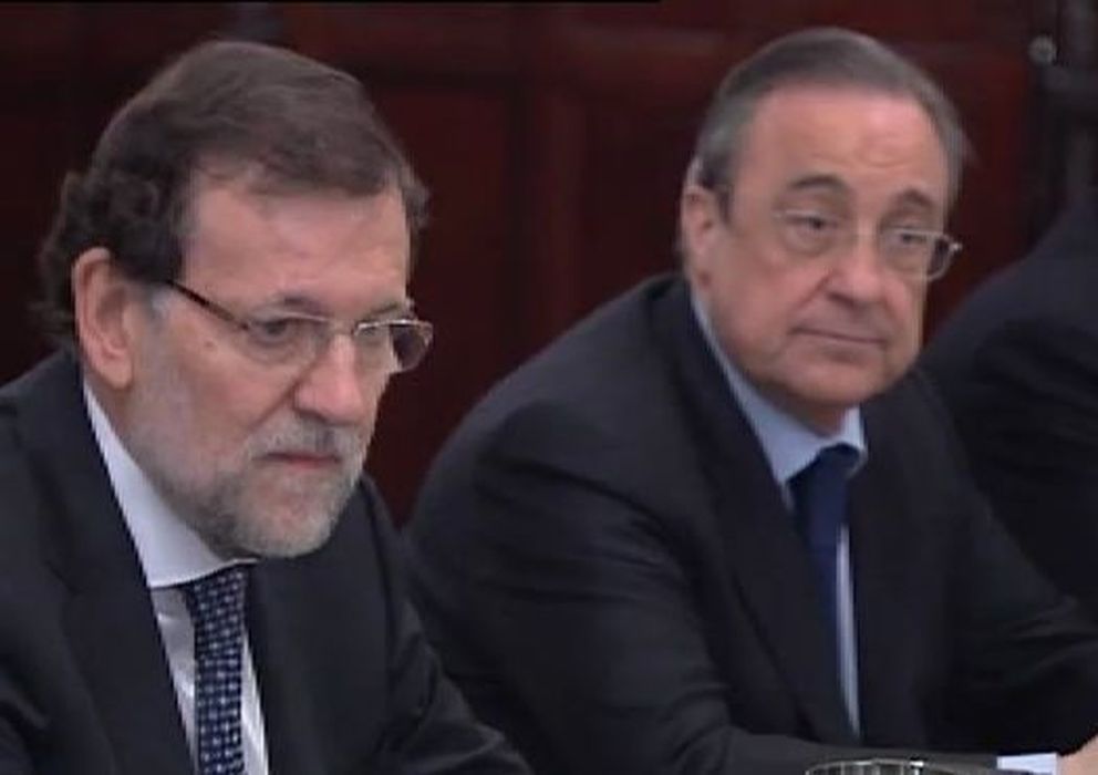Foto: Mariano Rajoy y Florentino Pérez en Washington
