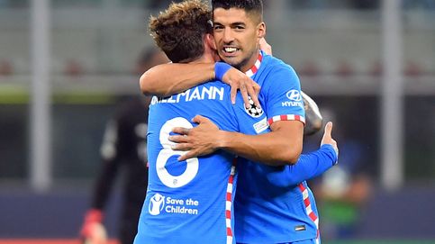 El Atleti se salva al final: victoria agónica con goles de Griezmann y Suárez en Milán (1-2)
