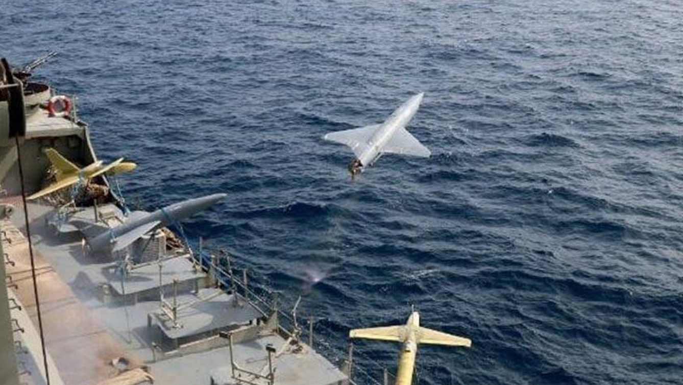 Los drones Arash-2 pueden lanzarse también desde el mar. 