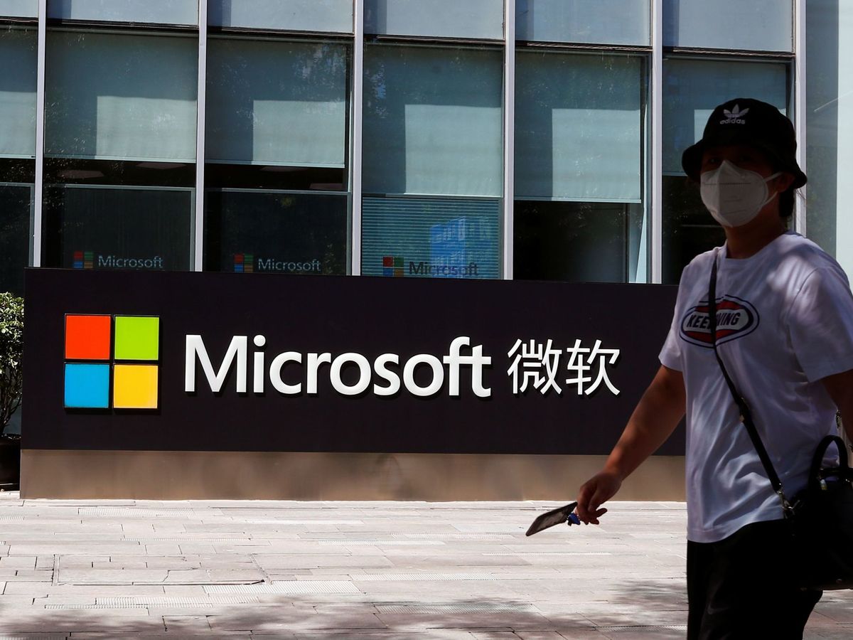 Foto: Oficina de Microsoft en Pekín. (Reuters)