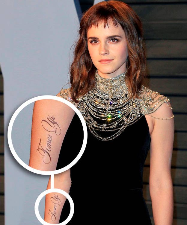 Foto: Emma Watson, con su tatuaje de Time's Up en la gala de los Oscar | EFE