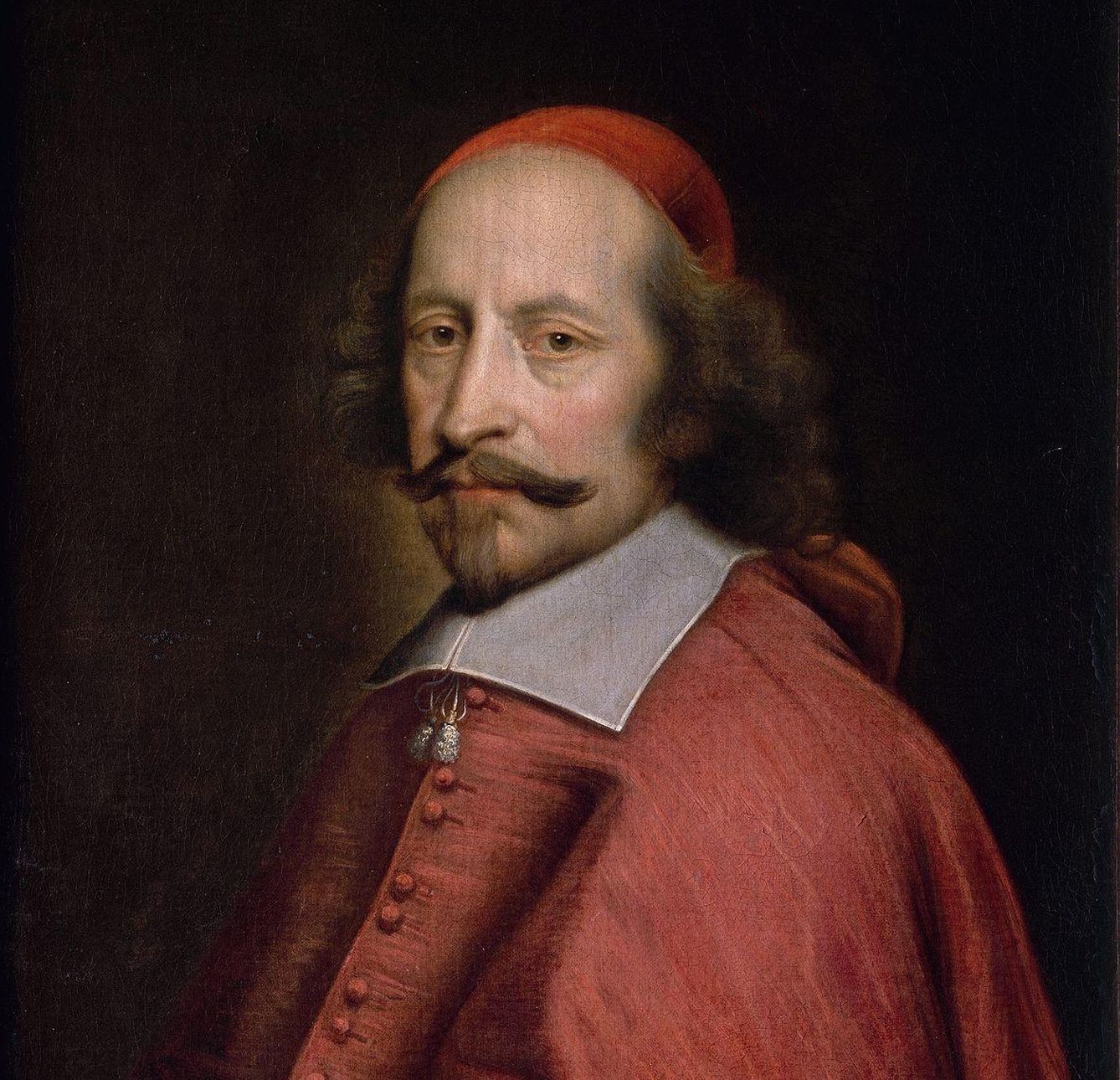 El cardenal Mazarino retratado por Pierre Mignard.