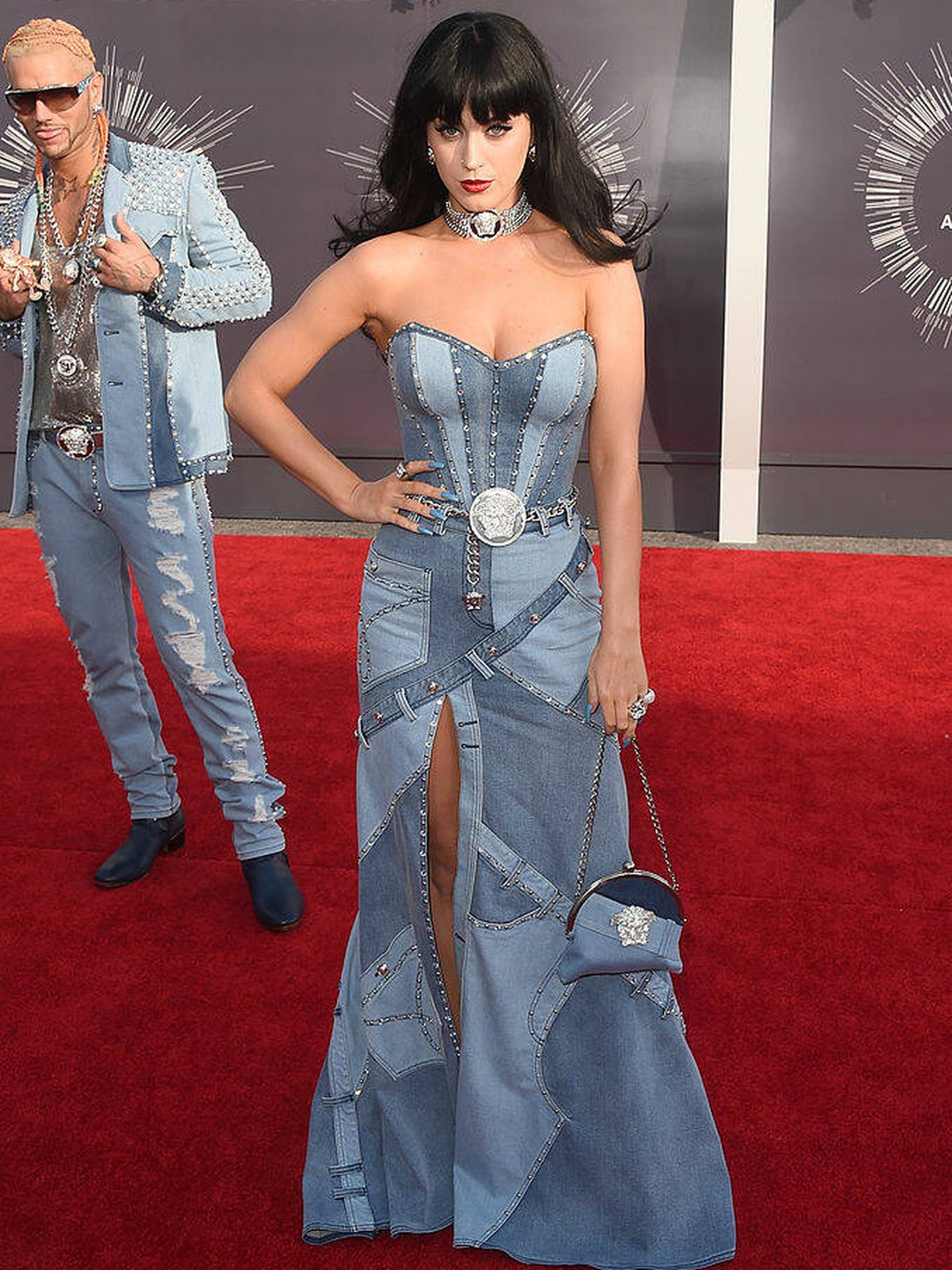 Katy Perry, en la alfombra roja de los VMA en 2014. (Getty)