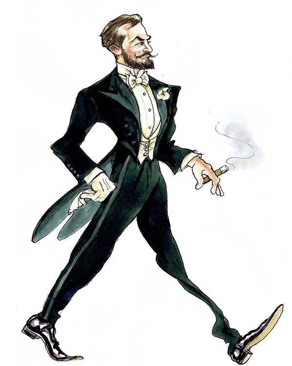 Gentleman en el siglo XIX. (Ilustración: Chris Burke)