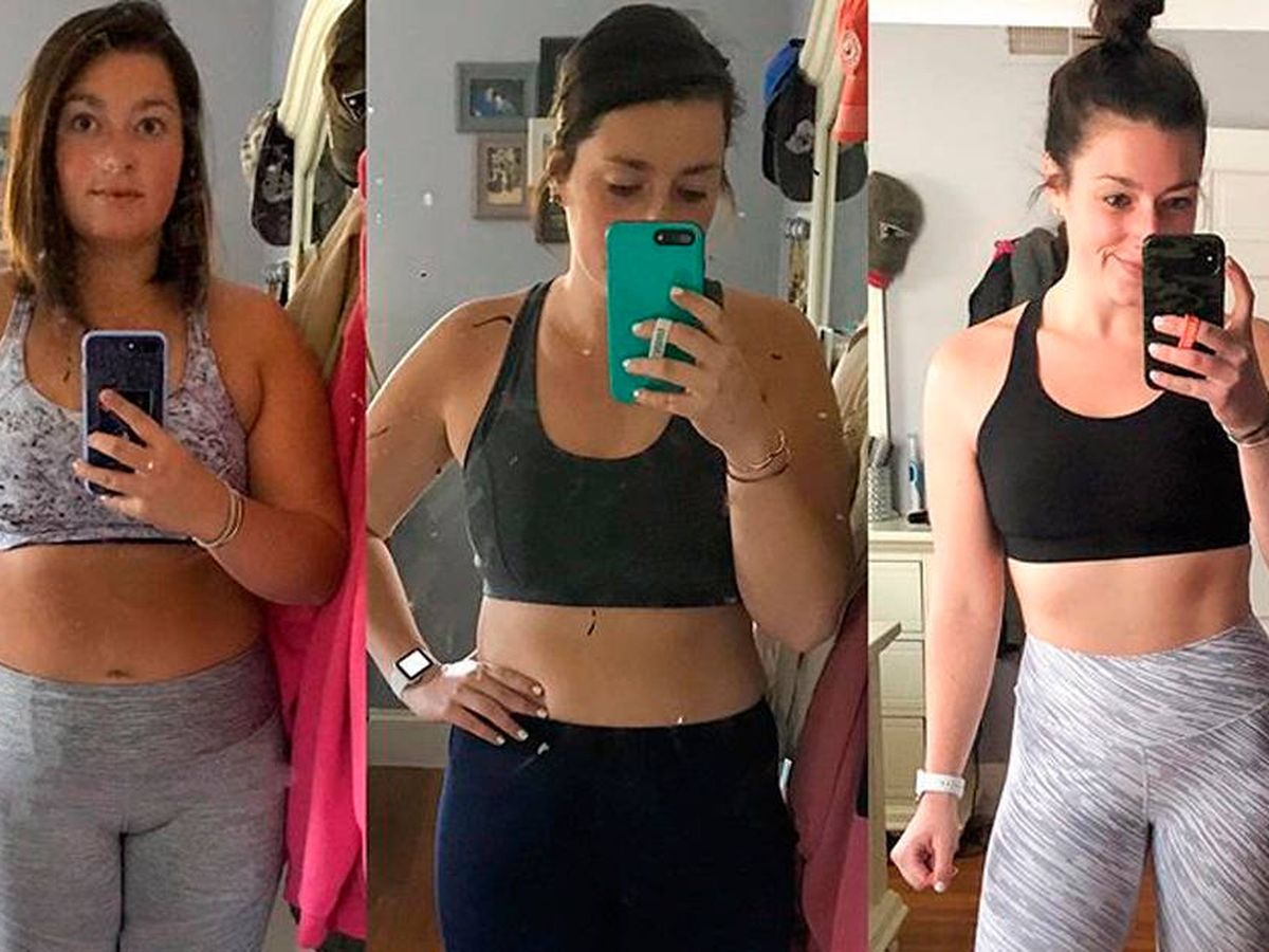 Foto: Entre la primera imagen y la última hay diez meses y 27 kilos de diferencia (Foto: Instagram)