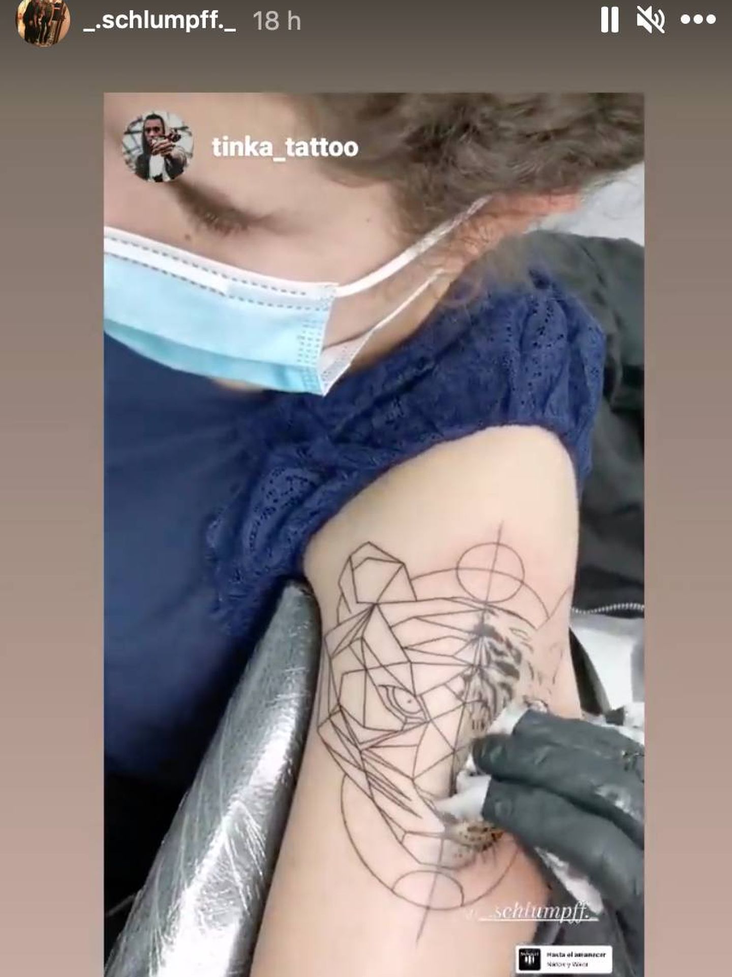 El tatuaje de Carla Vigo. (Instagram)