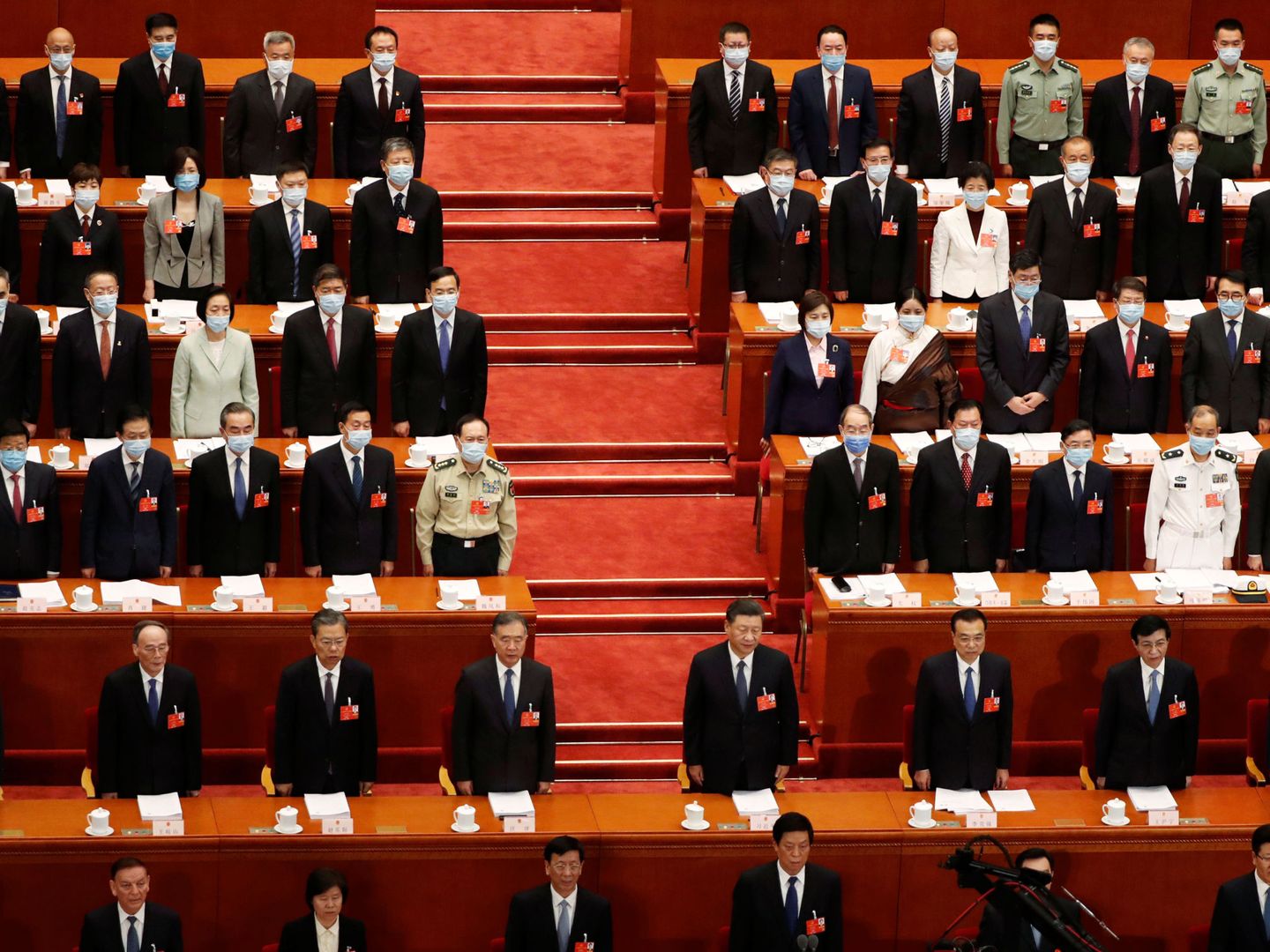 La sesión inaugural de la Asamblea Nacional Popular. (Reuters)