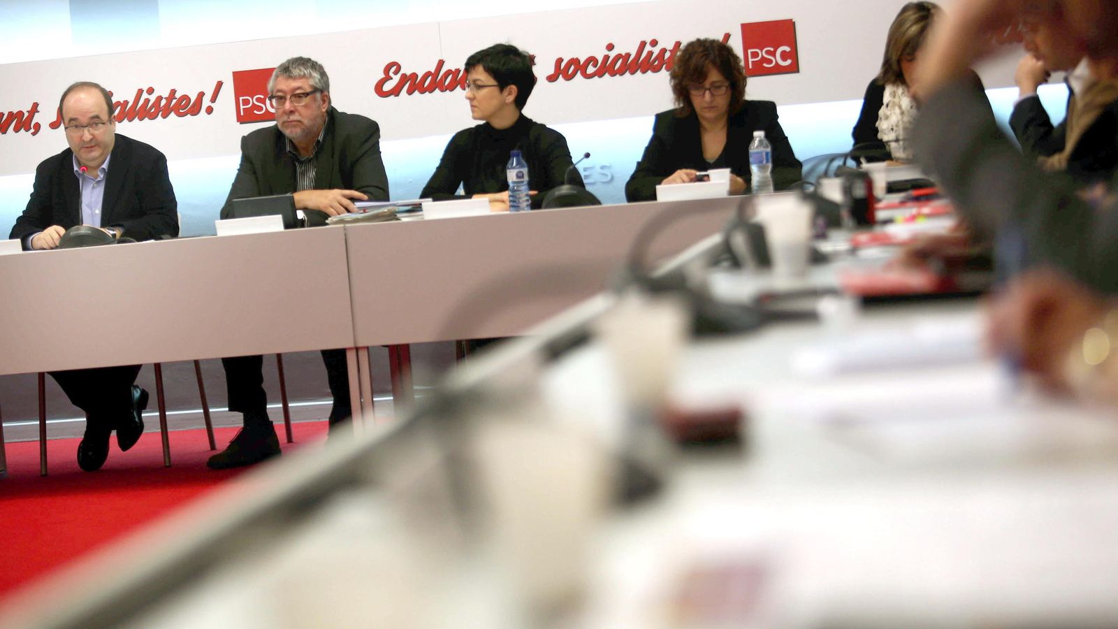 Foto: Reunión de la comisión ejecutiva en la sede del PSC