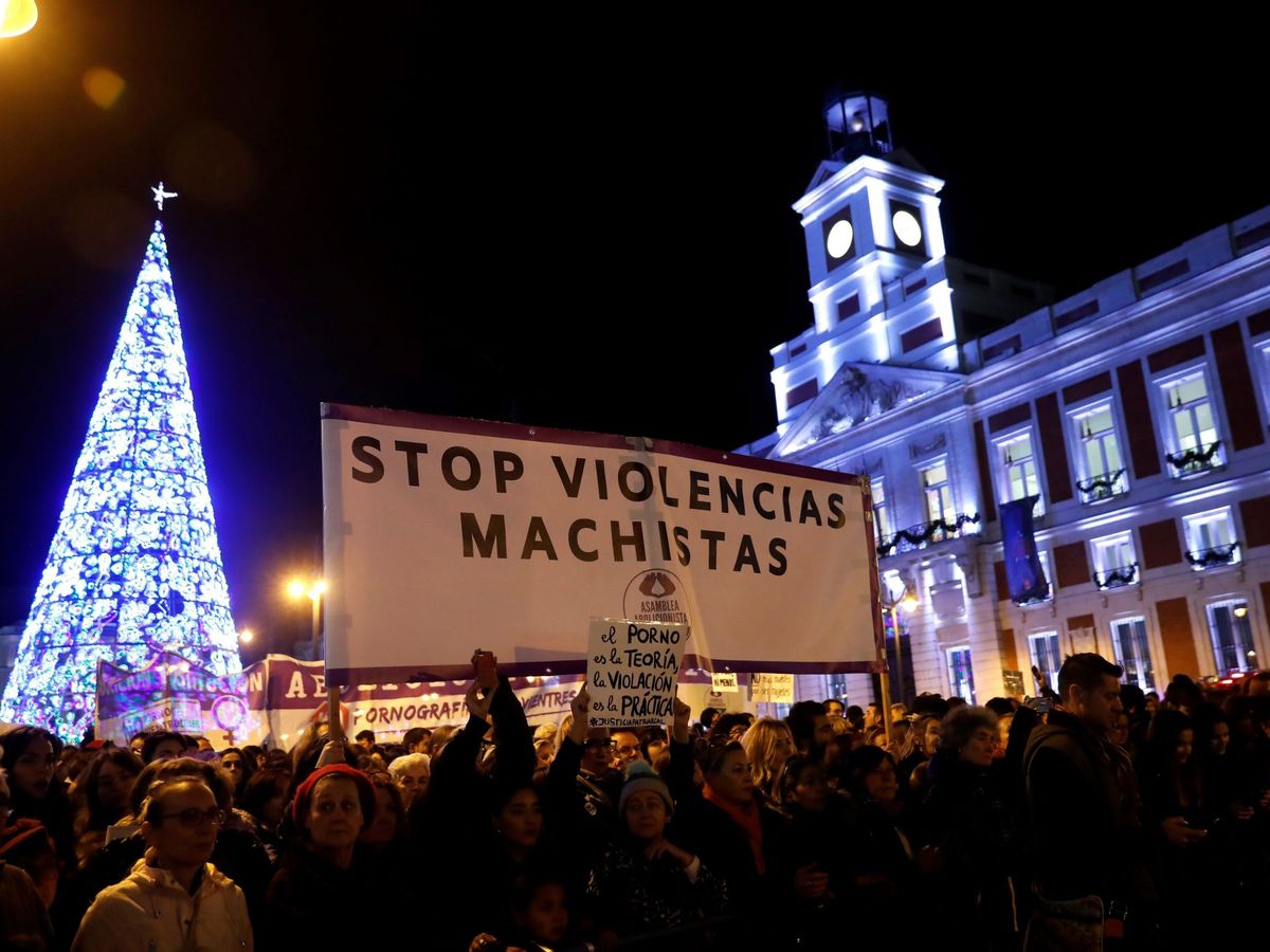 Foto: Manifestación feminista del 8-M en Madrid en 2019. (EFE)