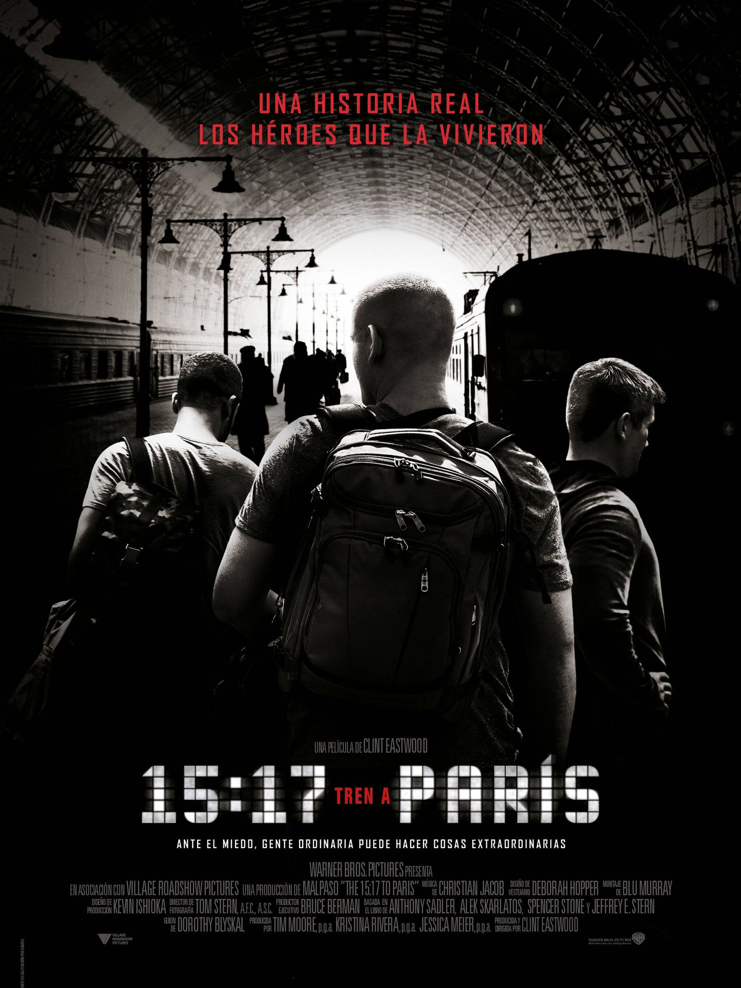 Cartel de '15:17 Tren a París'.