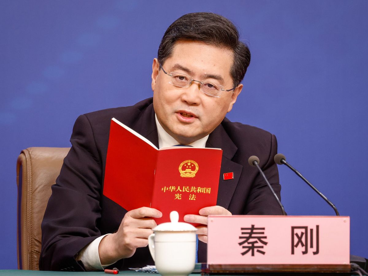 Foto: El nuevo ministro de Relaciones Exteriores de China, Qin Gang. (EFE/Mark R. Cristino)