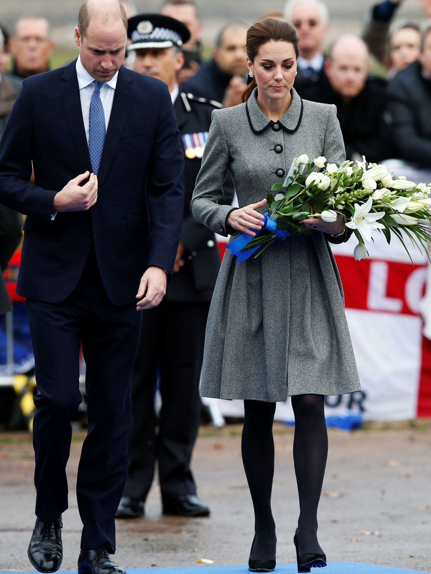 Los entonces duques de Cambridge en un homenaje en 2018 en Leicester. (Reuters/Andrew Yates)