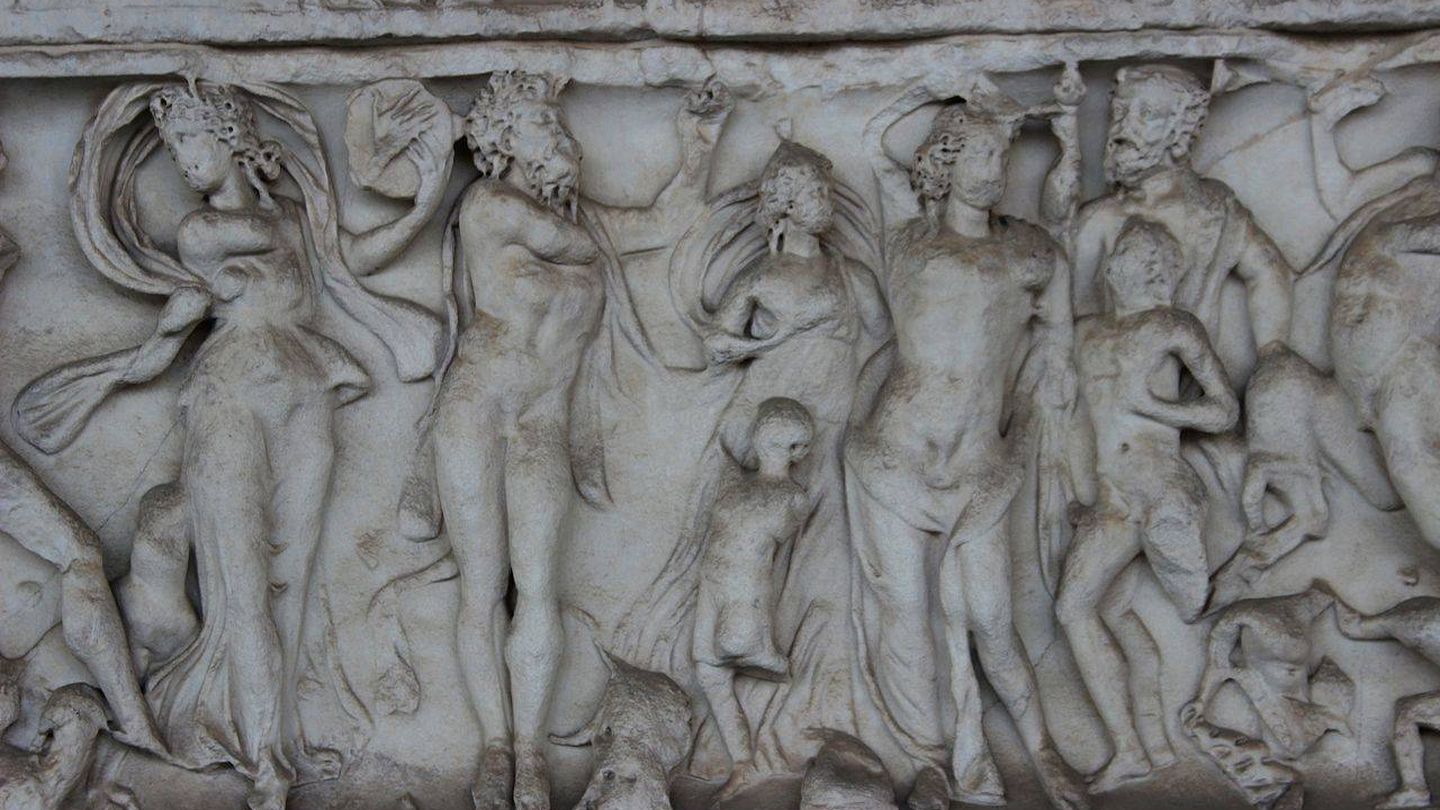  Camposanto de Pisa. Sarcófago con ménades y sátiros. (CC/Miguel Hermoso Cuesta)