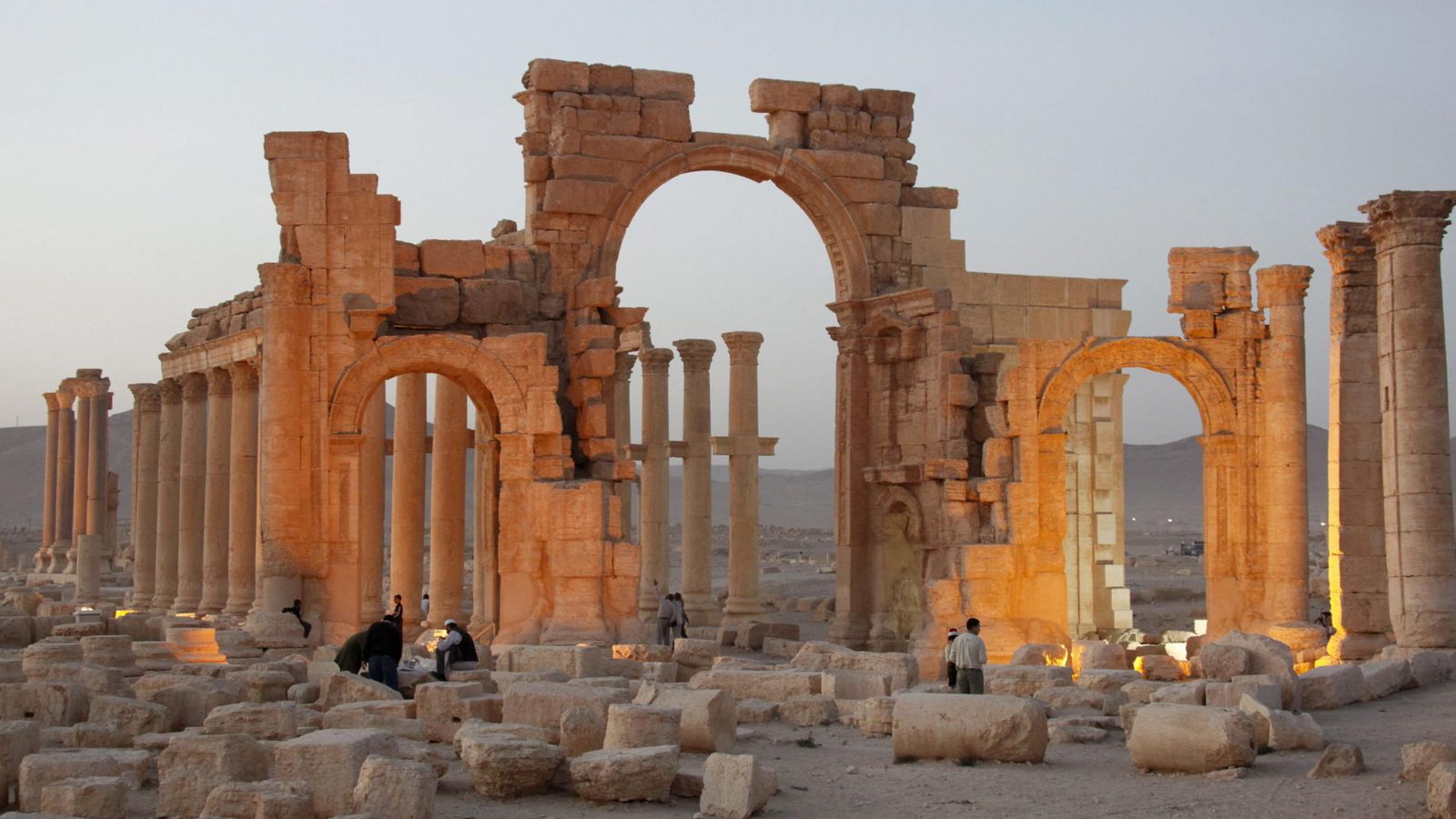 Foto: Arco del Triunfo de Palmira antes de ser destruido (Reuters)