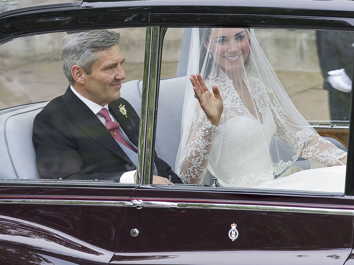 Foto: Michael Middleton, en la boda de su hija Kate Middleton. (EFE/Ian Langsdon)
