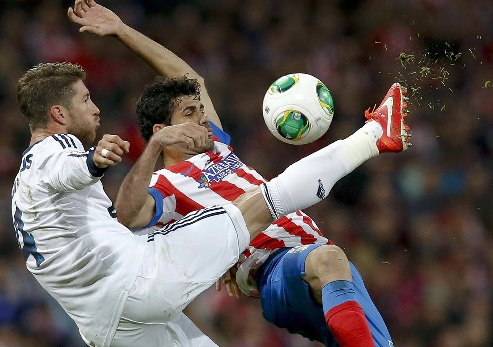 Foto: Sergio Ramos y Diego Costa, en el partido de la primera vuelta de Liga (Efe). 