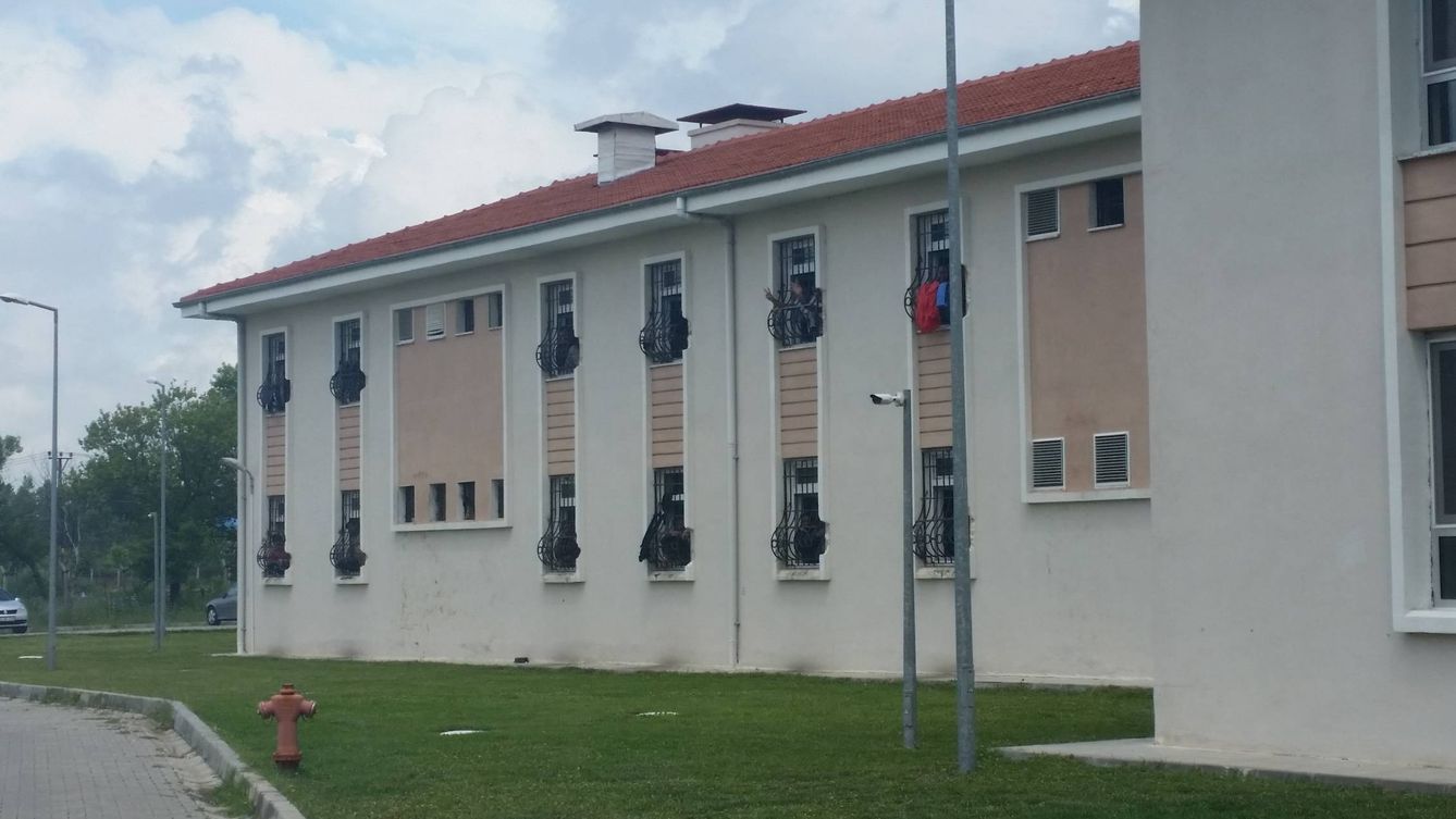 Imagen del centro de deportación de Edirne (Foto: Pilar Cebrián).