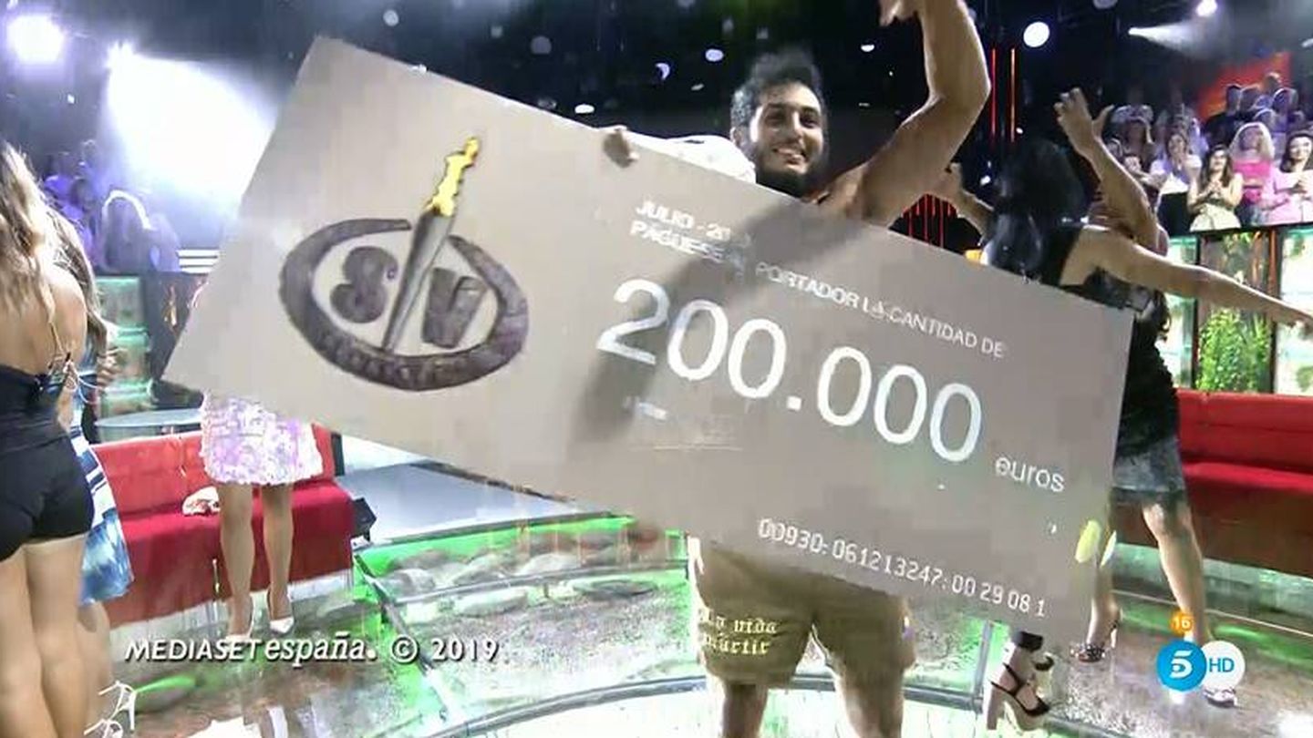 Omar Montes, ganador de 'Supervivientes 2019'. (Telecinco)