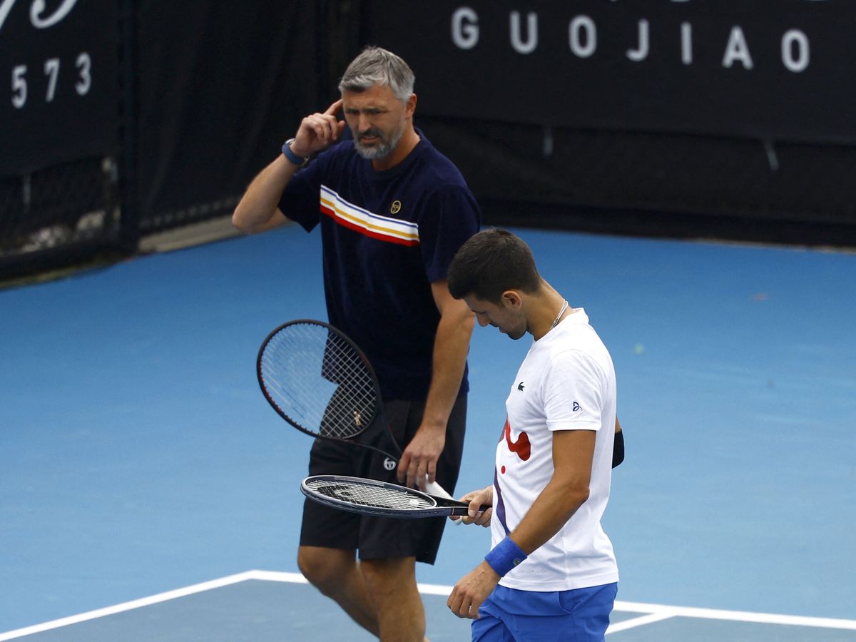 Foto: Djokovic e Ivanisevic, en  el Open de Australia. (Reuters/Issei Kato)
