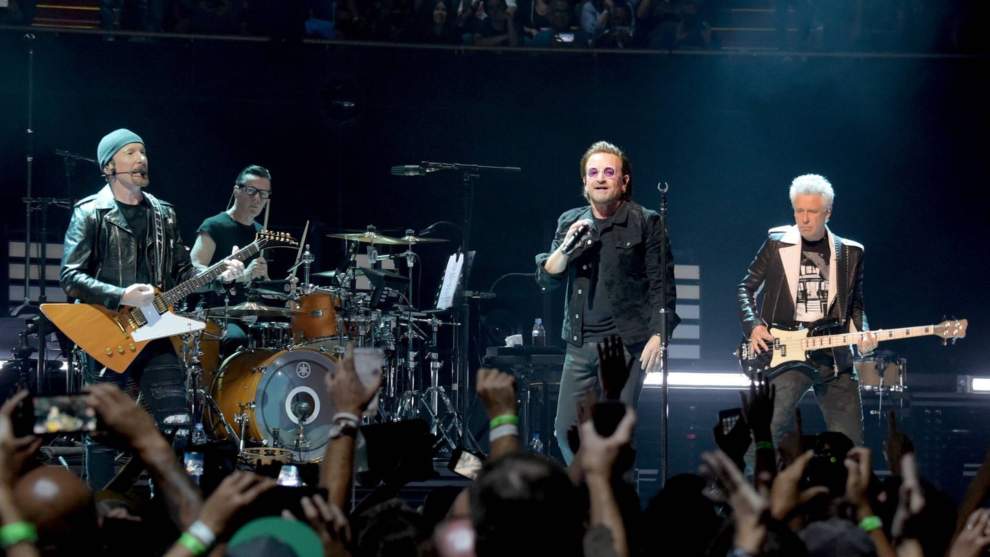 U2, en un concierto. (Getty)