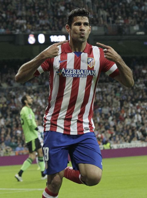 Foto: Diego Costa celebra un gol con el Atlético de Madrid (Efe). 