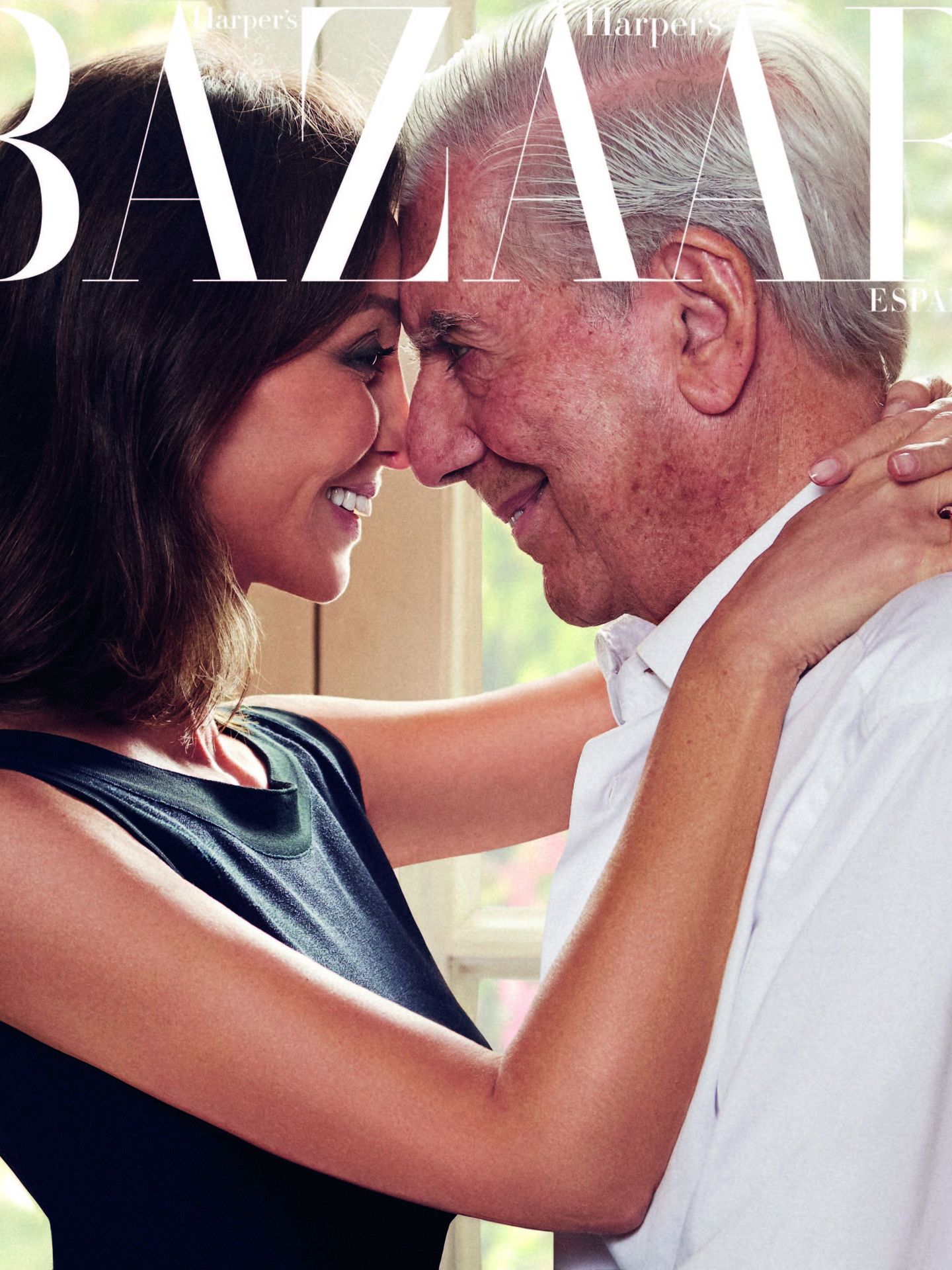 Isabel Preysler y Mario Vargas Llosa para 'Harper's Bazaar'. (Harper's Bazaar)