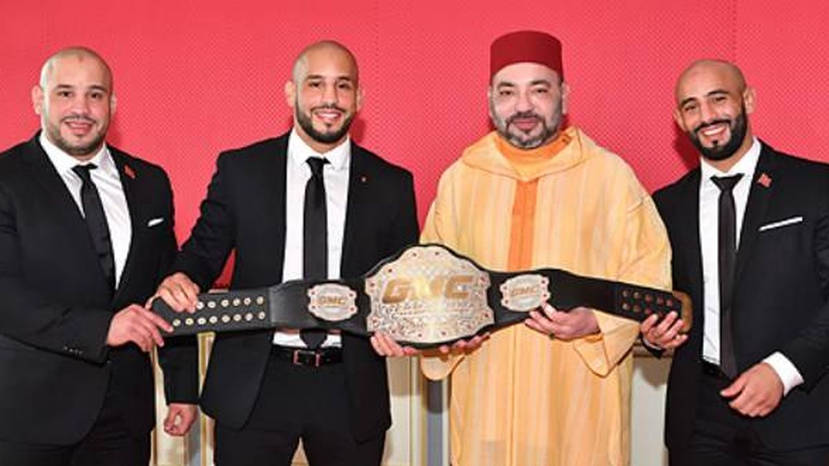 El rey Mohamed VI y su nueva familia: los hermanos Azaitar, tres boxeadores