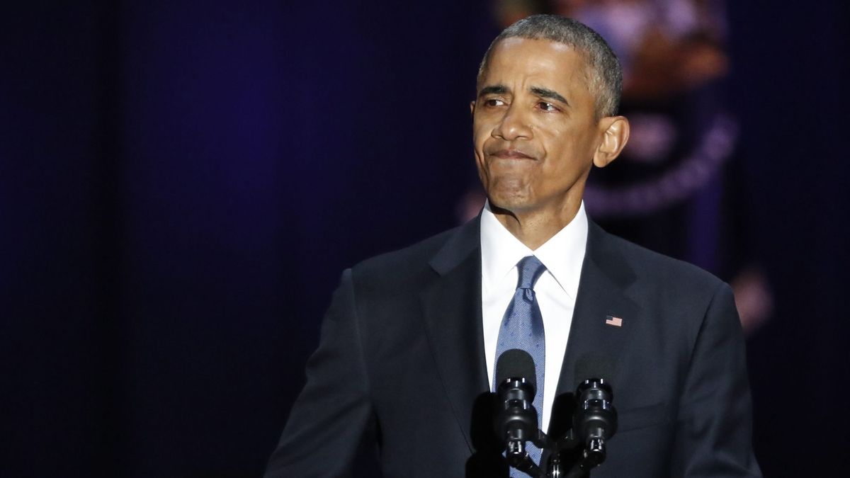Obama dice adiós alertando sobre el debilitamiento de la democracia