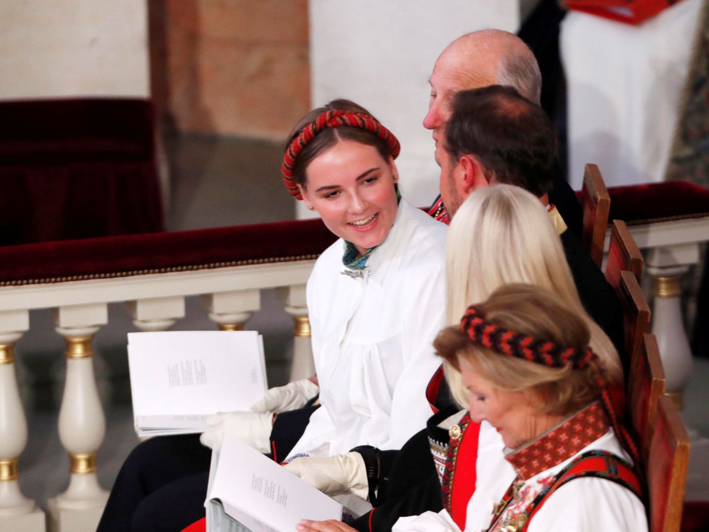 La princesa Ingrid Alexandra, durante su confirmación. (Reuters)