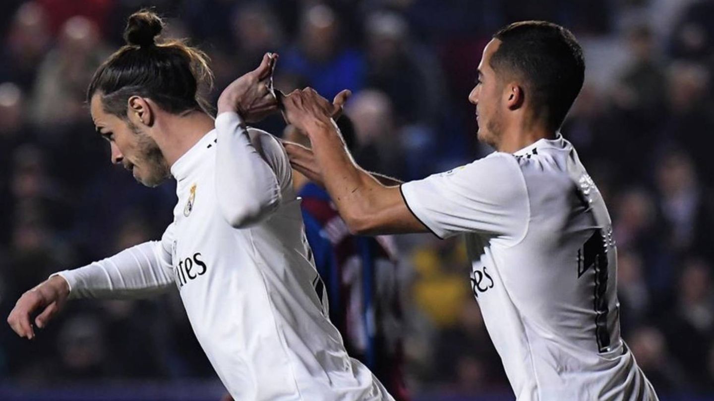 Bale desprecia el abrazo de Lucas Vázquez.