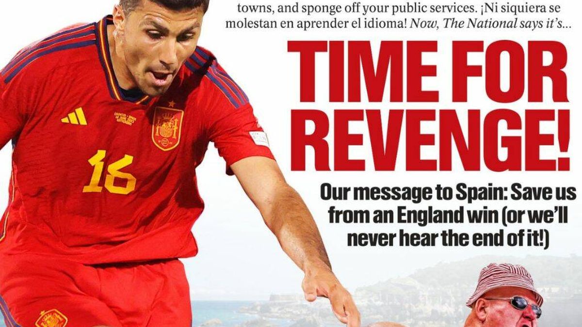 La comentada portada de un periódico escocés para apoyar a España en la final contra Inglaterra