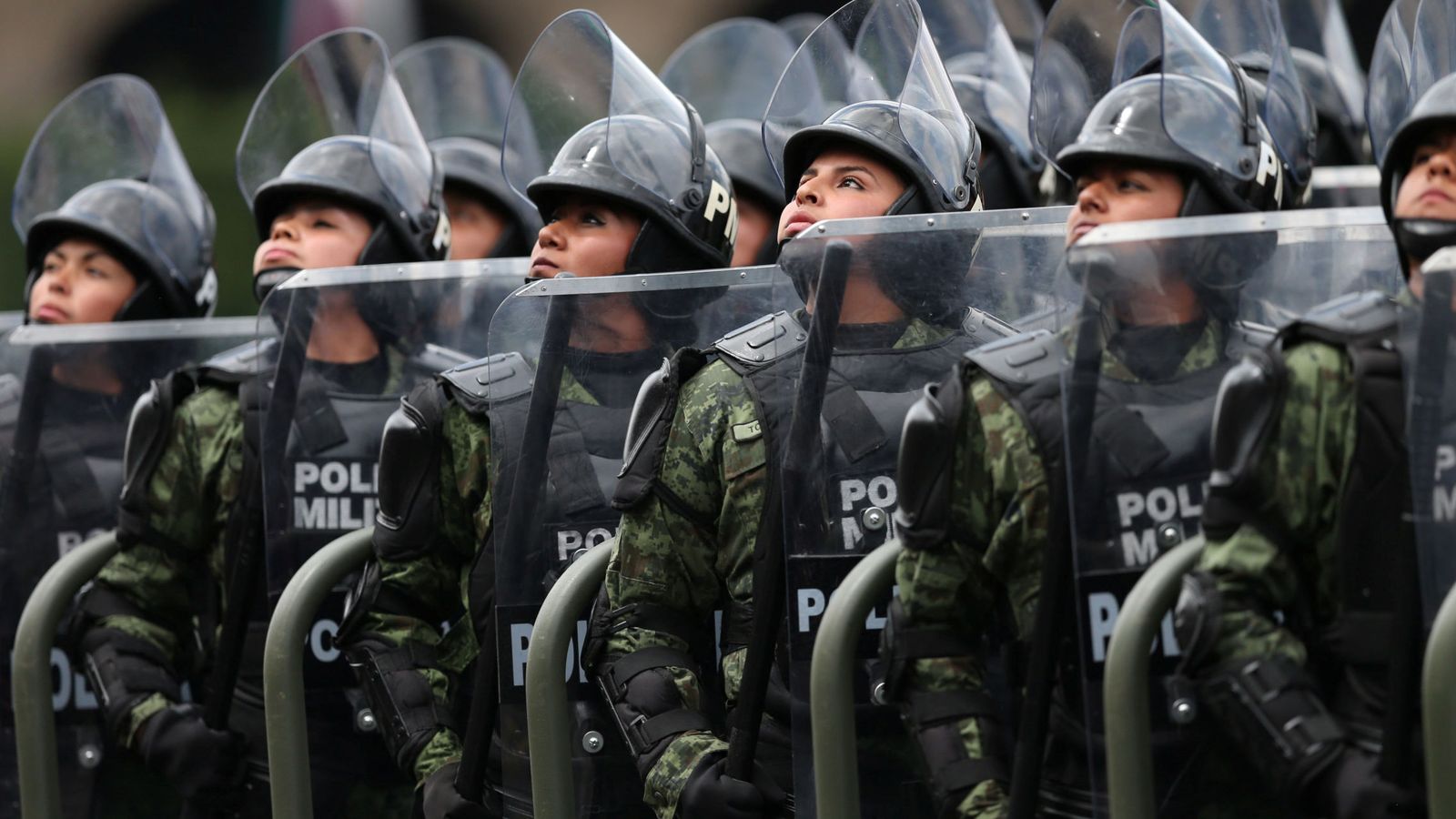 Foto: Policía militar de Ciudad de México. (Reuters)